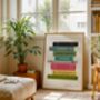 Newcastle Book Stack Art Print, thumbnail 3 of 6