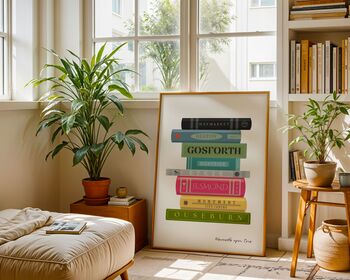 Newcastle Book Stack Art Print, 3 of 6