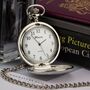 Classic Silver Polished Steel Ravel Pocket Watch, thumbnail 1 of 2