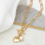 18ct Gold Or Silver Heart And Pearl Necklace, thumbnail 1 of 4