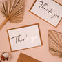 Wedding Bridesmaid Thank You Card Pink And Gold Foil, thumbnail 8 of 8