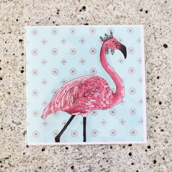 Flamingo Greeting Card, 3 of 3