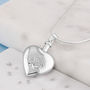Memorial Heart Shaped Ashes Urn Necklace, thumbnail 1 of 4