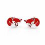 Sterling Silver Woodland Fox Stud Earrings – 8mm, thumbnail 4 of 5