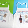 Personalised Lord And Lady Apron, thumbnail 4 of 7