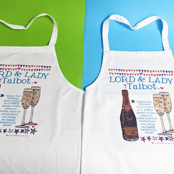 Personalised Lord And Lady Apron, 4 of 7