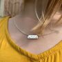 Personalised Text Message Silver Necklace, thumbnail 3 of 3
