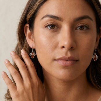 Sterling Silver Baltic Amber Bee Drop Earrings, 3 of 6