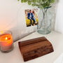 Acrylic Photo Couple Stand With Wooden Base, thumbnail 1 of 4