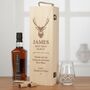 Personalised Stag Groomsman Thank You Bottle Box, thumbnail 1 of 4
