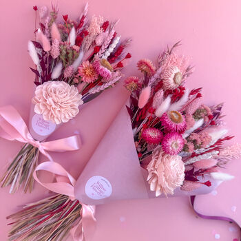 Valentines Dried Flower Bouquet, 8 of 10