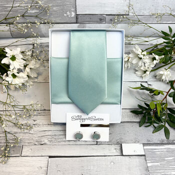 Seagrass Wedding Tie Set, 6 of 12