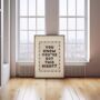 You Know You've Got This Right? Wall Print | Black And Cream, thumbnail 3 of 4