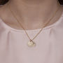 Gold Plated Or Sterling Silver Date + Initial Necklace, thumbnail 2 of 8