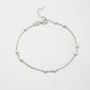 Sterling Silver Delicate Boxes Bracelet, thumbnail 3 of 6