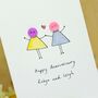 Personalised ‘Button Love’ Handmade Card, thumbnail 5 of 12