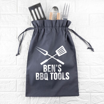 Personalised BBQ Tools Set And Bag, 2 of 10