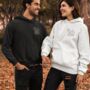 Personalised Soul Mate Unisex Hoodie With Initial On Sleeve, thumbnail 1 of 12