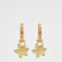 Gold Nightshade Huggie Earrings, thumbnail 5 of 8