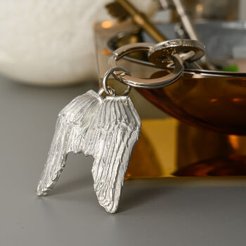 Angel Wings Pewter Key Ring, 3 of 3