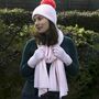 Personalised Cashmere Wool Scarf, Hat And Gloves Gift Set, thumbnail 4 of 8