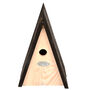 Triangular Blue Tit Bird Nesting House – Wooden Birdhouse, thumbnail 1 of 5