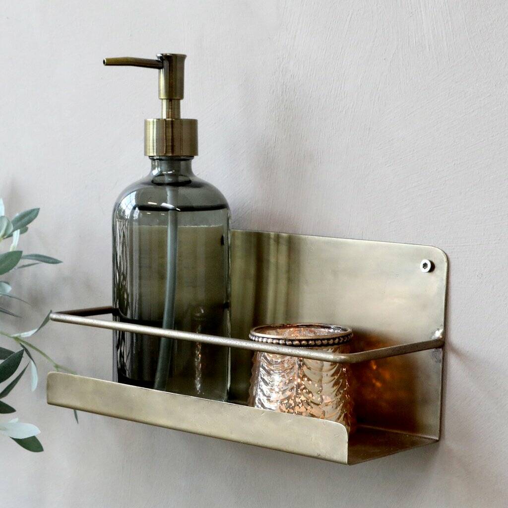 Brass Storage Shelf By The Little House Shop