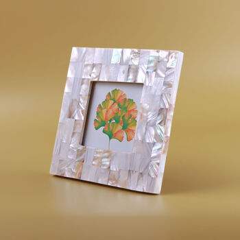G Decor Vivianne Mother Of Pearl Handmade Photo Frame Opaline Édition D’art, 2 of 3