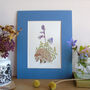 Hedgehog And Bluebell A5 Giclee Fine Art Print, thumbnail 1 of 12
