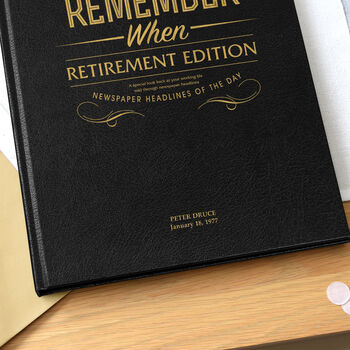 Personalised Retirement Newspaper Book, 7 of 12