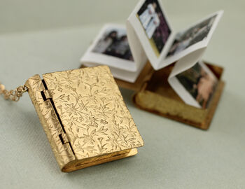 Personalised Family Album Miniature Locket Necklace, 2 of 11
