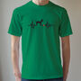 Personalised Specific Breed Dog Heartbeat T Shirt, thumbnail 5 of 11
