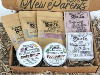 New Parents Baby Shower Bath And Body Hamper, 3 of 6
