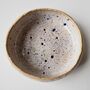 Handmade Oatmeal Multicolour Speckled Ceramic Soap Dish, thumbnail 1 of 8