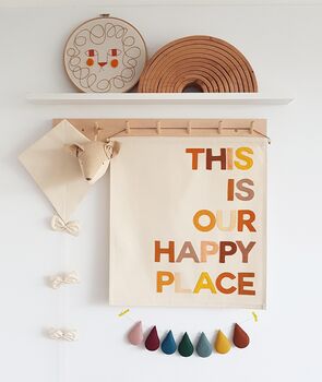 'This Is Our Happy Place' Wall Hanging, 3 of 5