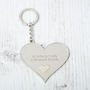 Mother And Family Large Heart Message Keyring, thumbnail 10 of 11