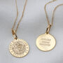 Personalised 9ct Gold St Christopher Necklace, thumbnail 1 of 4