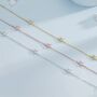Sterling Silver Cz Star Motif Bracelet, thumbnail 5 of 12