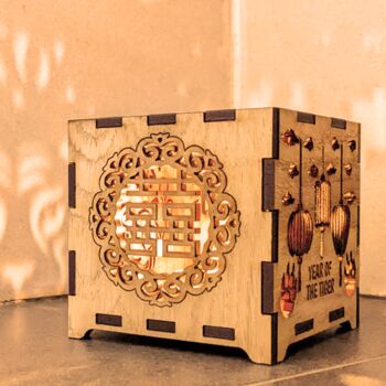 Chinese New Year Wooden Lanterns, 4 of 6