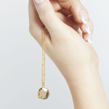 Organic Locket Silver Or 18ct Gold Plated Vermeil, 3 of 7