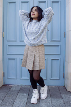 Blue Speckled Fleck Knit Jumper, 6 of 9