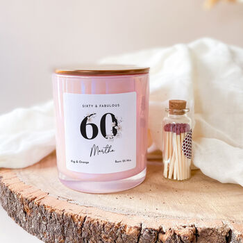 Personalised Birthday Candle – Sixty And Fabulous Gift, 4 of 10
