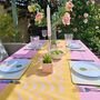 Yellow And Pink Scallop Placemat, thumbnail 3 of 4