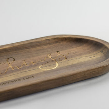 Personalised Wooden Concierge Tray, 5 of 5