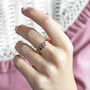 Multi Coloured Ovals Gemstone Ring, thumbnail 3 of 5