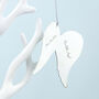 Personalised Chrome Guardian Angel Wings Decoration, thumbnail 2 of 5