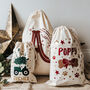 Glitter Initial Personalised Christmas Sack, thumbnail 6 of 8