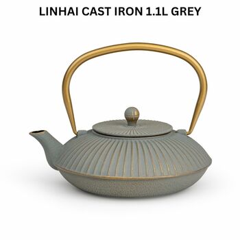 Cast Iron Teapot Linhai 1100ml Steel Fine Mesh Filter, 5 of 12
