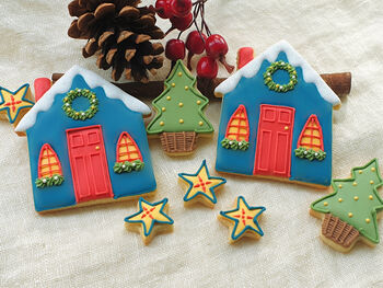 Cosy Christmas Cottage Cookie Letterbox Gift, 4 of 5