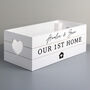 Personalised Home White Wooden Crate Organiser, thumbnail 2 of 4